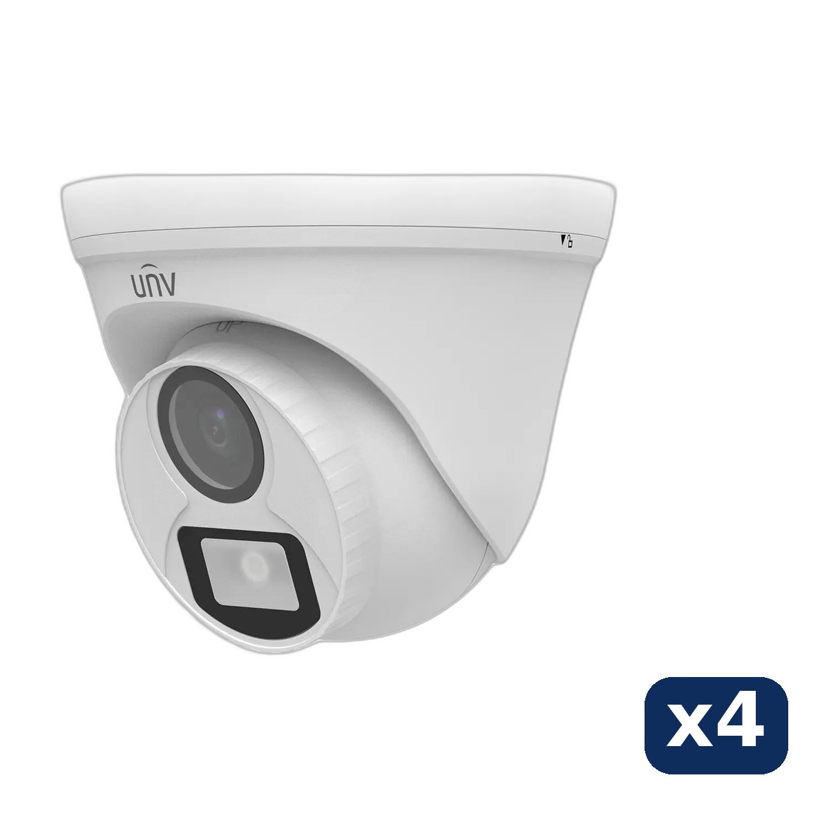 Combo 4 cámaras Uniview turret 2MP blancas — Uniview