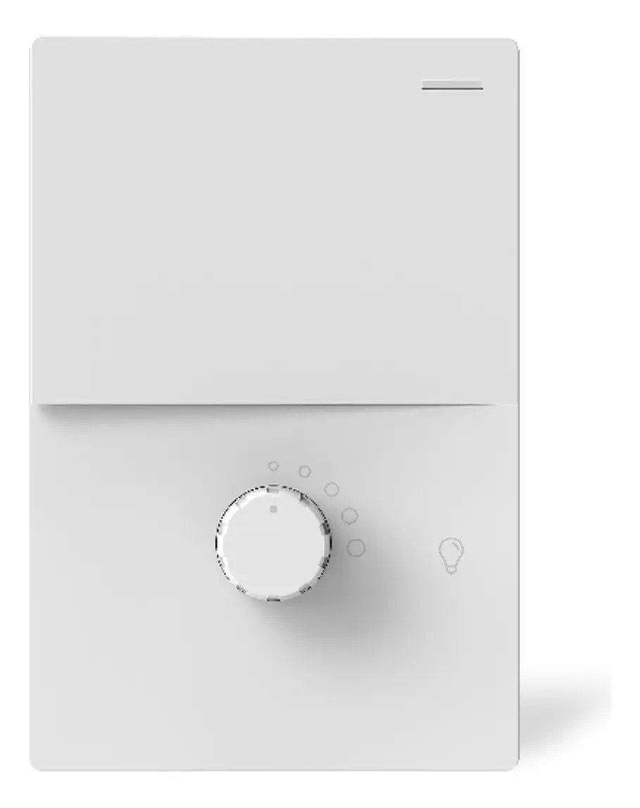 Tecla 1 Canal + Dimmer LED Monaco Macroled Blanco 10A — Macroled M-1CN-1D-B